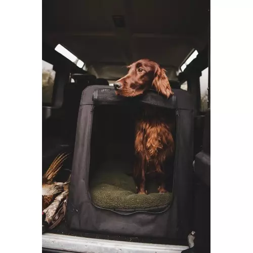 Hunde-Autotransportbox schwarz