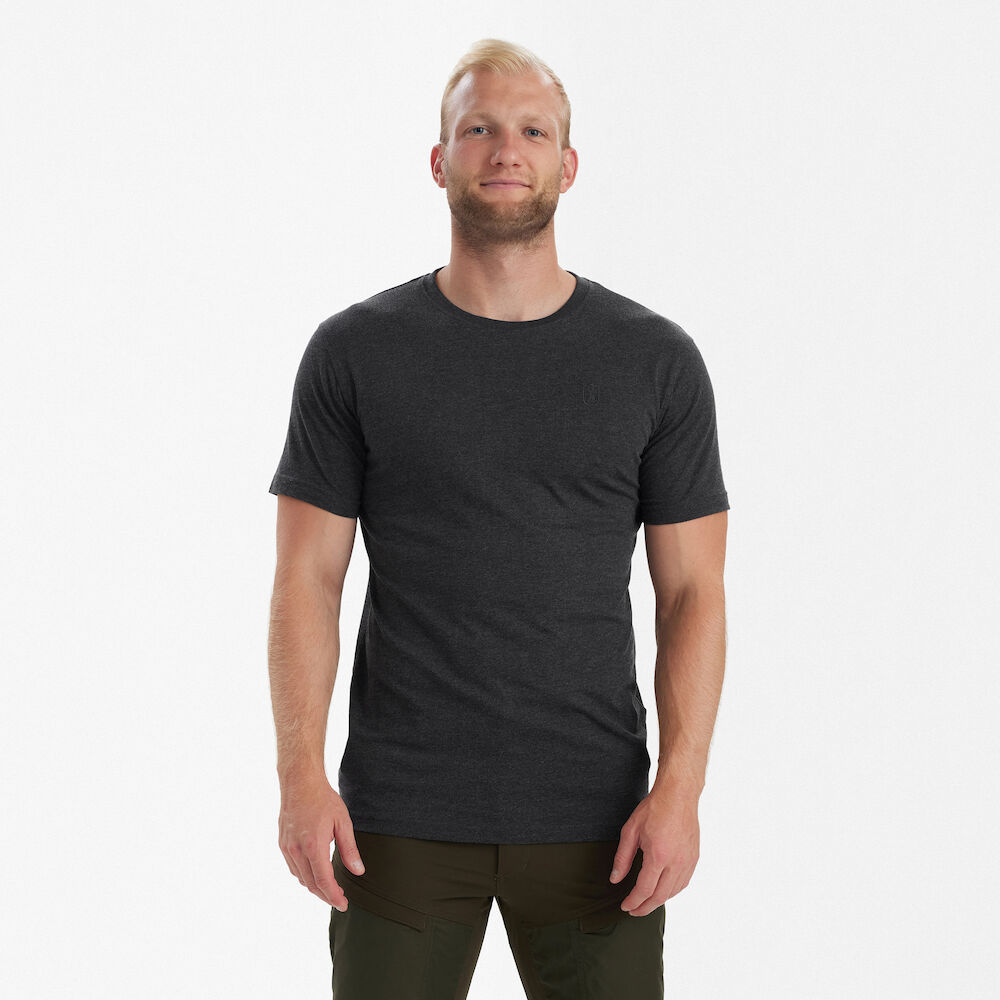 Basic T-Shirt im 2er-Pack - Adventure Green Melange