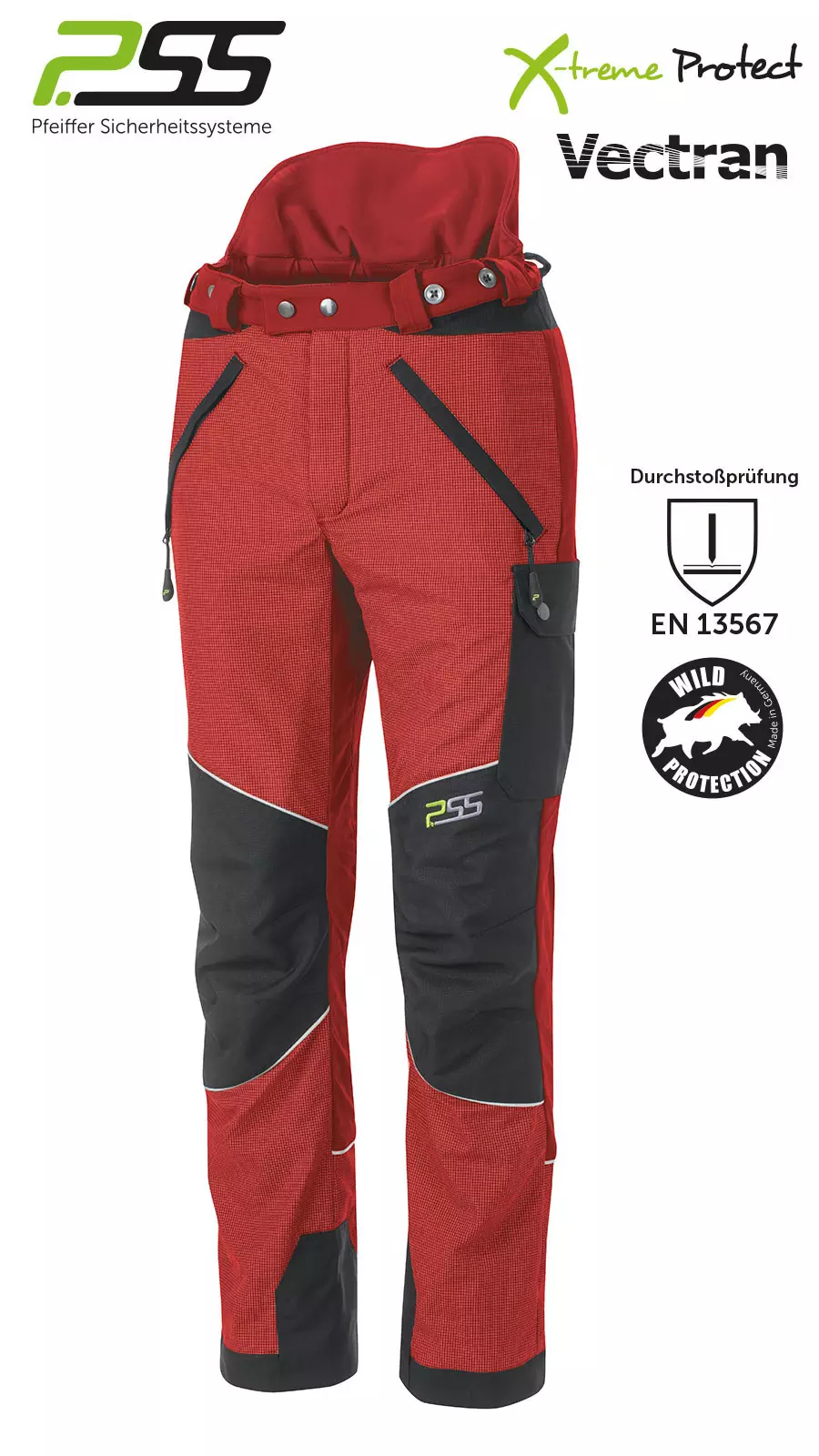 PSS X-treme Protect Sauenschutzhose rot