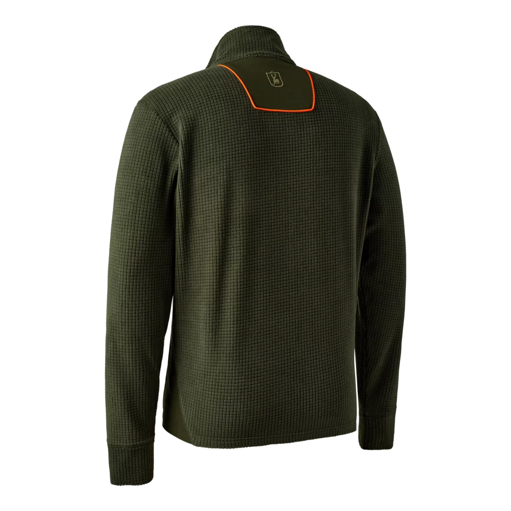 Chamois Full-Zip Fleece - Forest Green