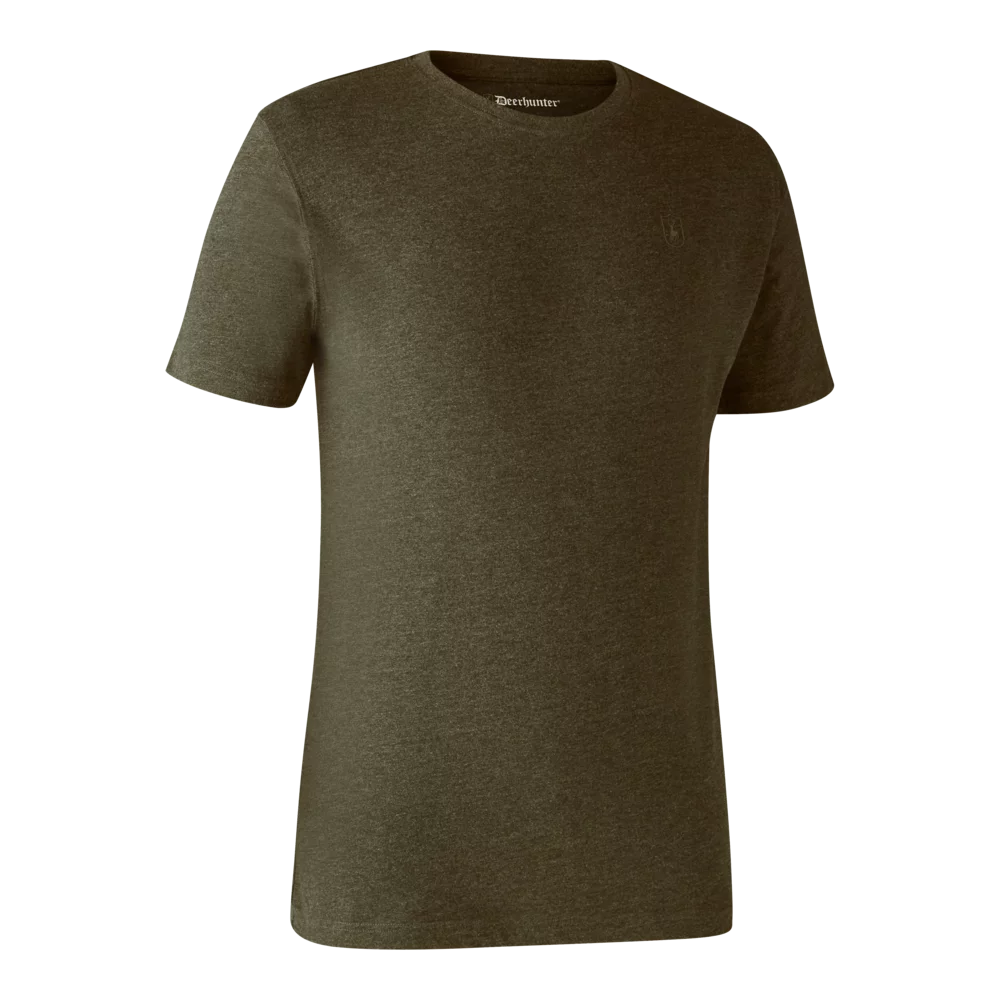 Basic T-Shirt im 2er-Pack - Adventure Green Melange