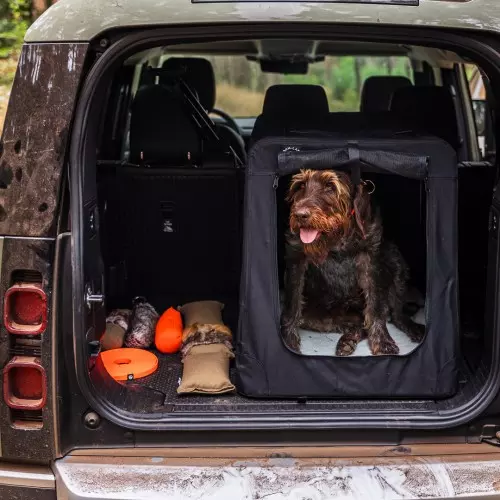 Hunde-Autotransportbox schwarz