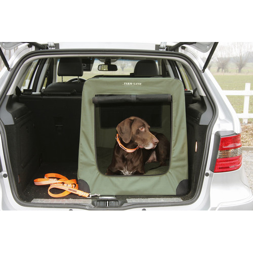 Hunde-Autotransportbox grün